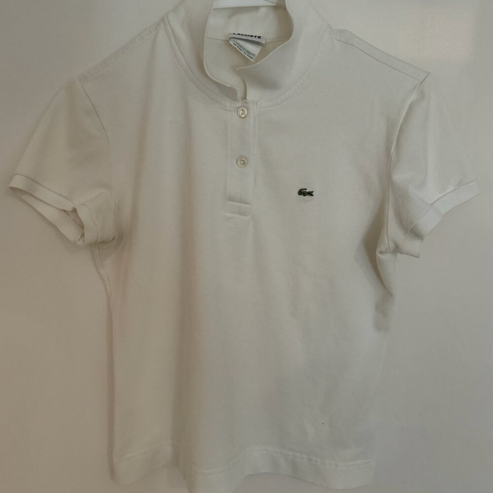 Lacoste Classic White Polo (Size 42/US 6)